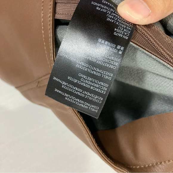 Free People We the Free Brown Faux Leather High Waist Pants size 30 - Picture 8 of 11
